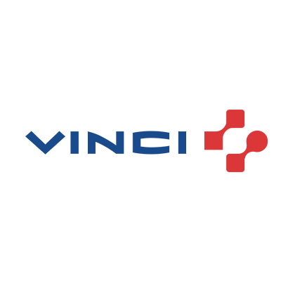 Logo de Vinci, entreprise mondiale des concessions et de la construction