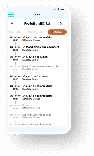 historique de traçabilité produit application mobile historique de traçabilité produit application mobile